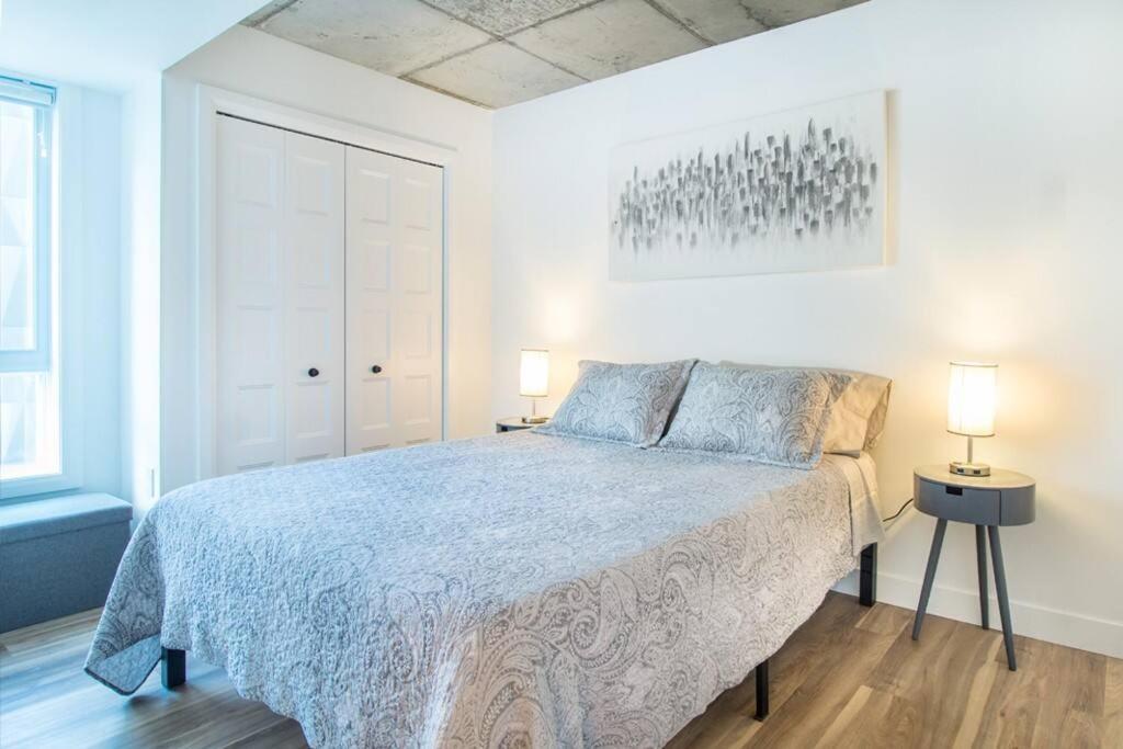 Condo Chic, Centre-Ville Piscine, Terrasse, Gym Québec Kültér fotó